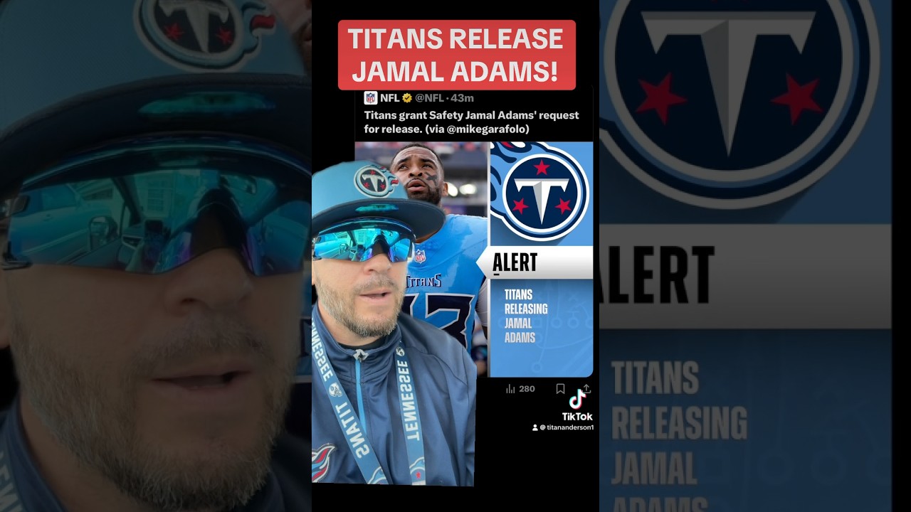 JAMAL ADAMS RELEASED BY TENNESSEE TITANS! Titan Anderson Reaction! #shorts #greenscreen #JamalAdams