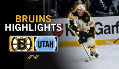 Bruins Highlights: Boston, Utah Battle In Overtime For Inaugural Meeting