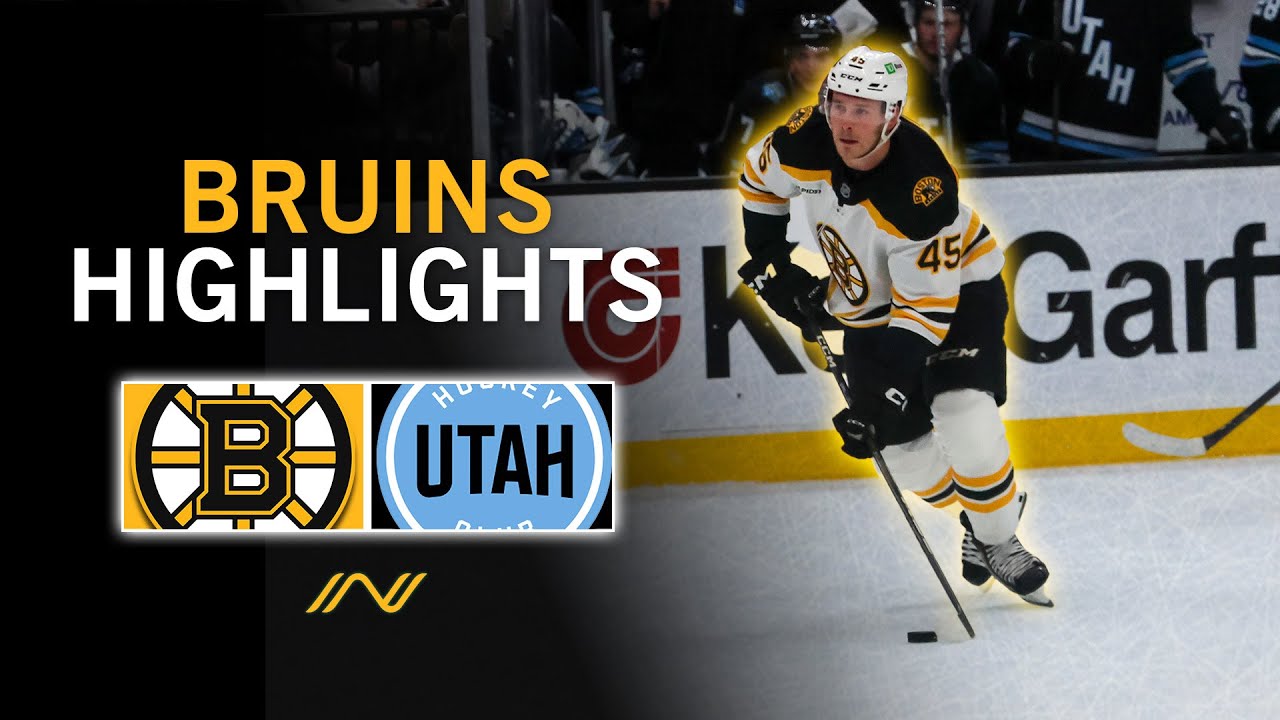 Bruins Highlights: Boston, Utah Battle In Overtime For Inaugural Meeting
