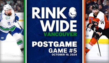 RINK WIDE POST-GAME: Vancouver Canucks at Philadelphia Flyers |  Game 5 - Oct. 19, 2024