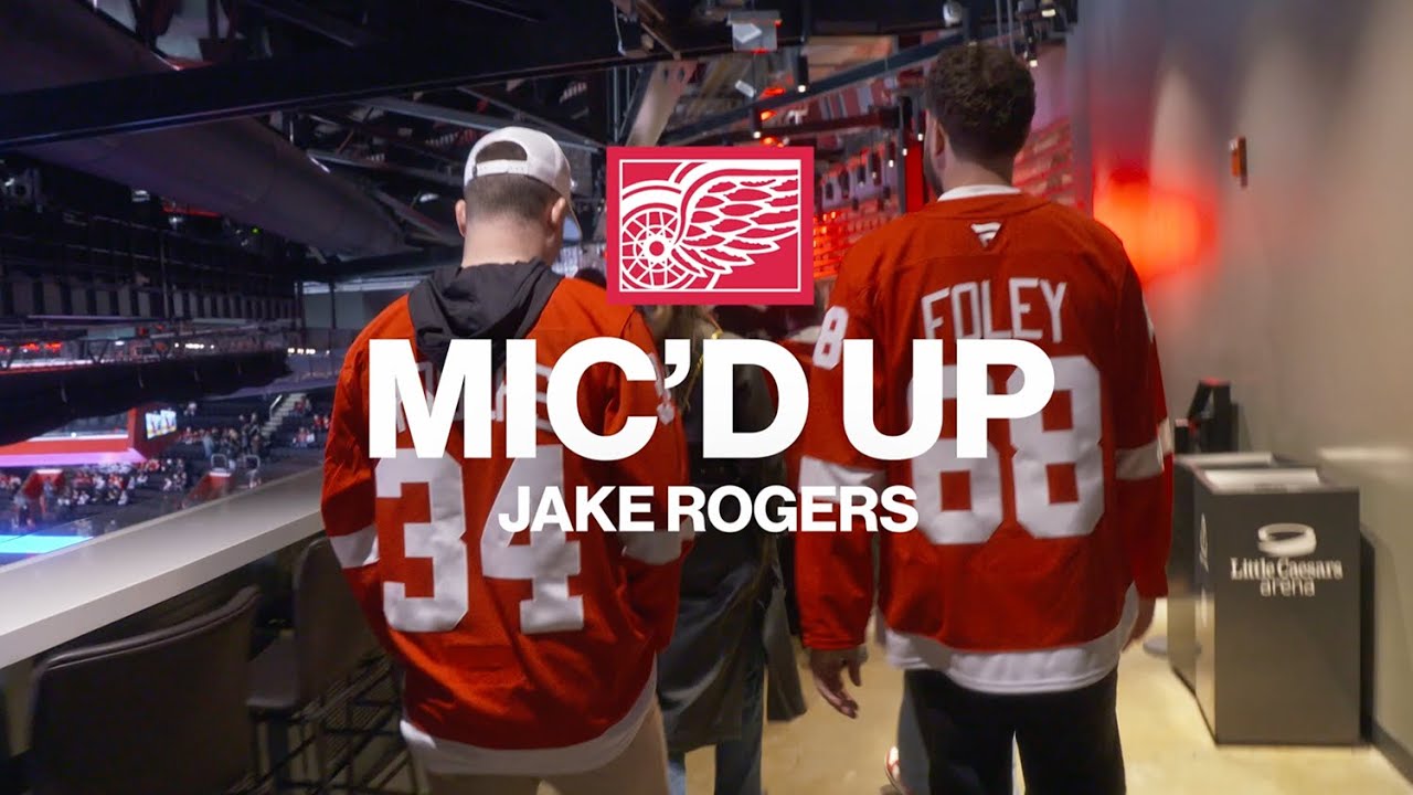 Jake Rogers Mic'd Up at Detroit Red Wings Game