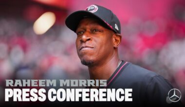 Raheem Morris speaks with media ahead of NFC South matchup vs. Buccaneers | Press Conference