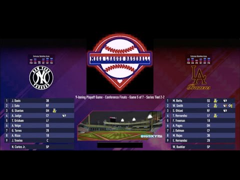 MGLB 2024 Playoffs ALCS Game 5 - New York Yankees @ Los Angeles Browns (Series tied 2-2)