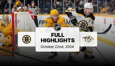 Bruins at Predators | October 22, 2024 | NHL Full Game Highlights