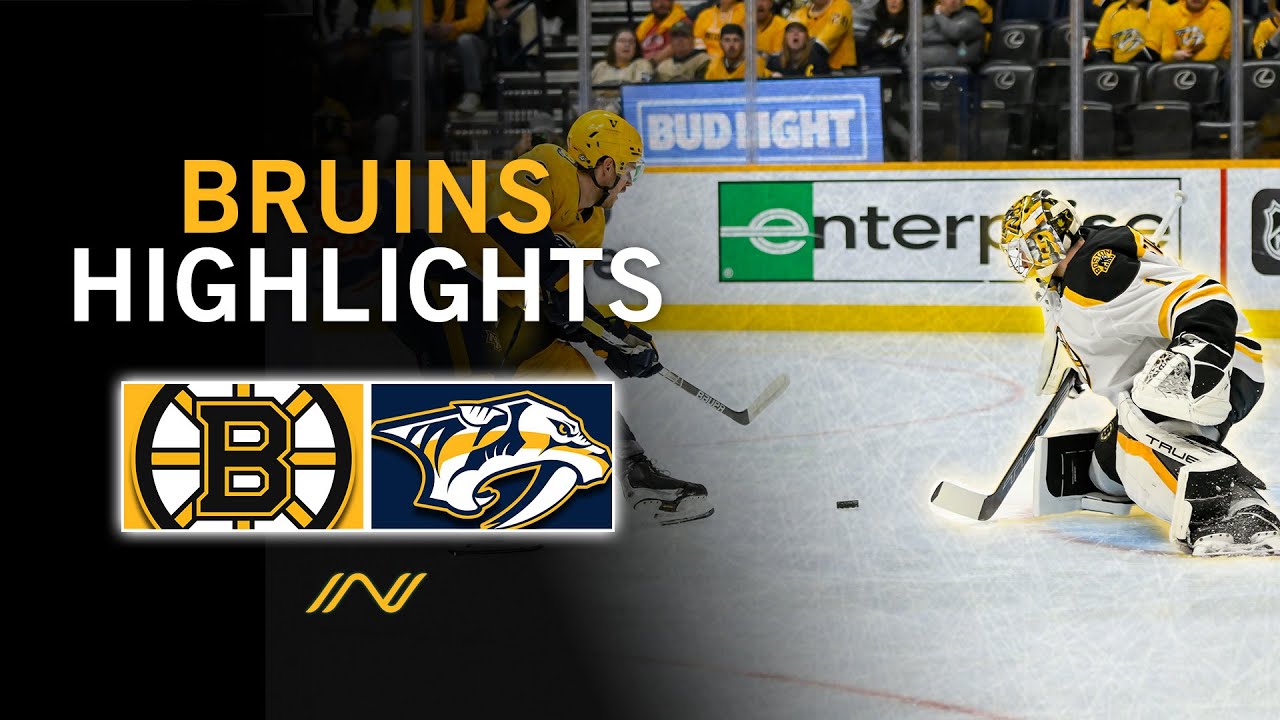 Bruins Highlights: Boston Takes On Nashville For Final Game Of Road Trip