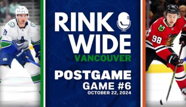 RINK WIDE POST-GAME: Vancouver Canucks at Chicago Blackhawks |  Game 6 - Oct. 22, 2024