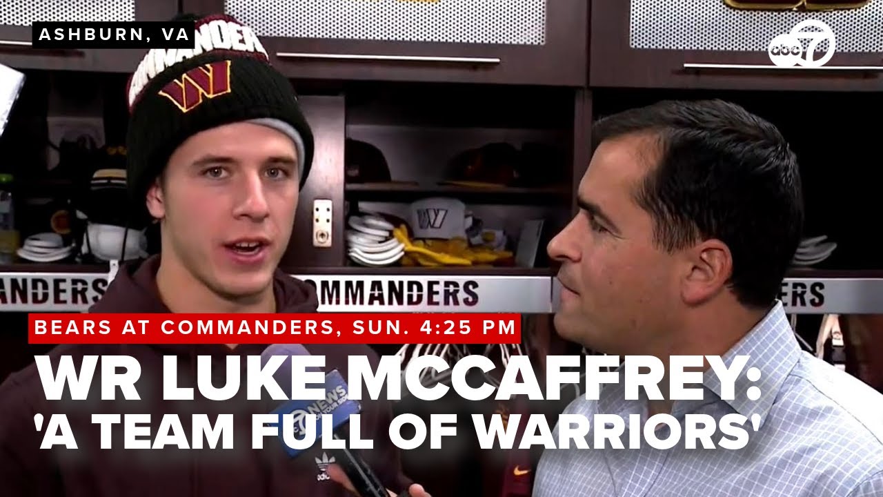 Commanders receiver Luke McCaffrey: 'We're a brotherhood'