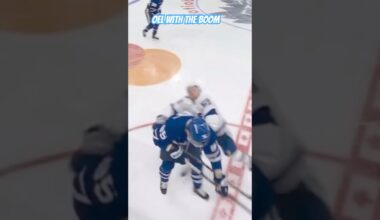 Things that make you go Boom! Lightning vs Leafs #nhl #shorts