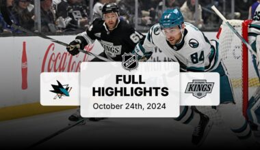 Sharks at Kings | October 24, 2024 | NHL Full Game Highlights