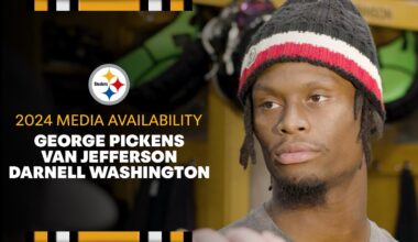 George Pickens, Van Jefferson, Darnell Washington Media Availability (Oct. 25) | Pittsburgh Steelers