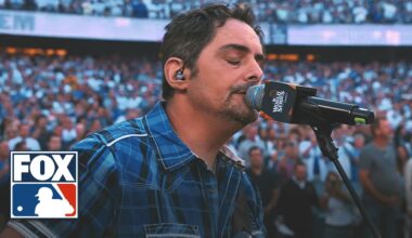 Brad Paisley performs the National Anthem ahead of Yankees vs. Dodgers Game 1 | MLB on FOX