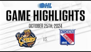 OHL Highlights: Erie Otters @ Kitchener Rangers Oct. 25, 2024