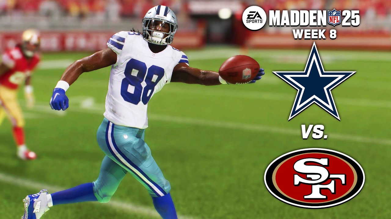Dallas Cowboys vs. San Francisco 49ers | Week 8 Madden 25 Simulation