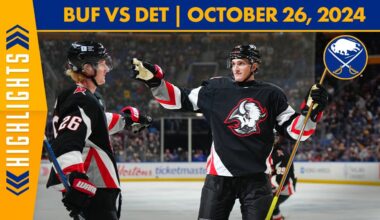 Tage Thompson Scores Two In Buffalo Sabres 5-3 Win Against Detroit Red Wings | Full Game Highlights