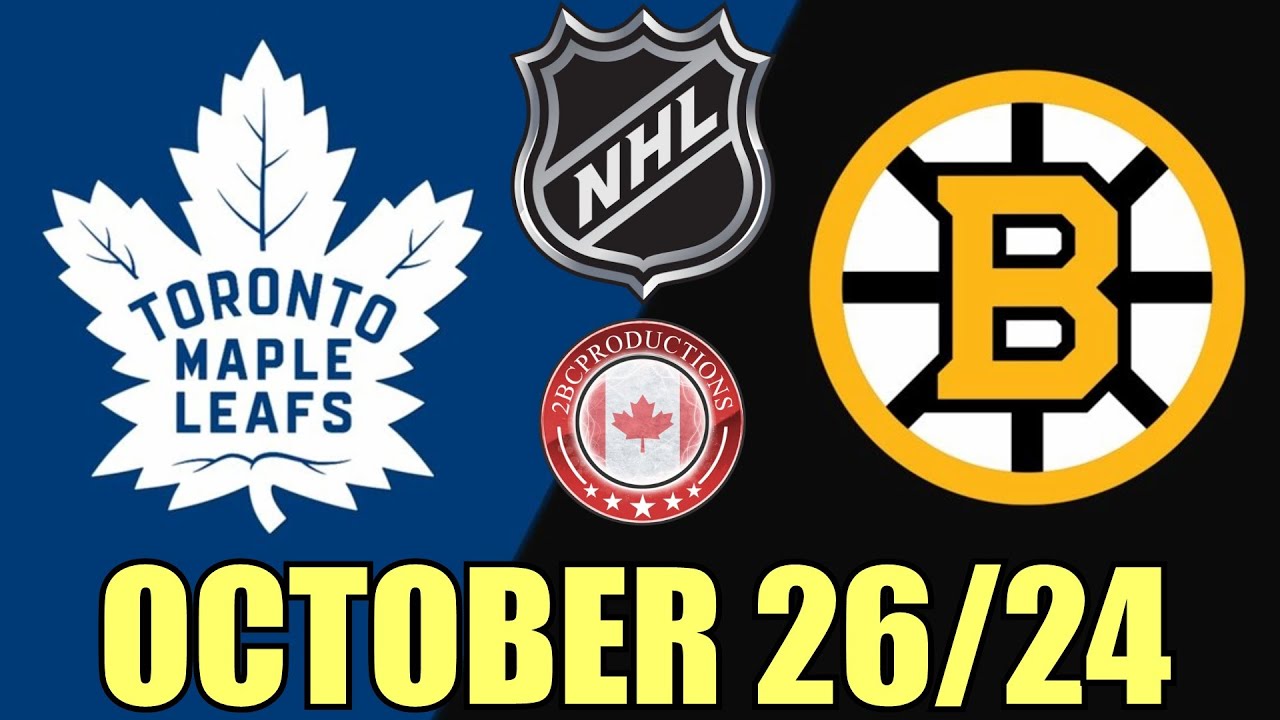 Toronto Maple Leafs vs Boston Bruins OCT 26 24 w/Superbman
