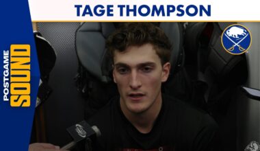 "Zucker Is A Huge Piece Of The Power Play" | Tage Thompson After Win Over Detroit Red Wings
