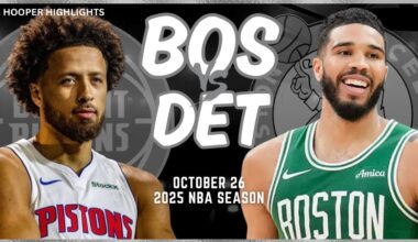 Boston Celtics vs Detroit Pistons Full Game Highlights | Oct 26 | 2025 NBA Season