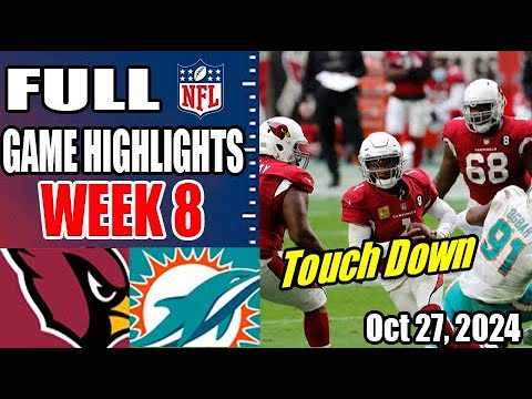 Cardinals vs Dolphins Week 8 | FULL Game Highlights | NFL Highlights 2024