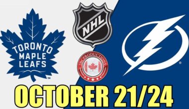 Toronto Maple Leafs vs Tampa Bay Lightning OCT 21 24 w/Superbman