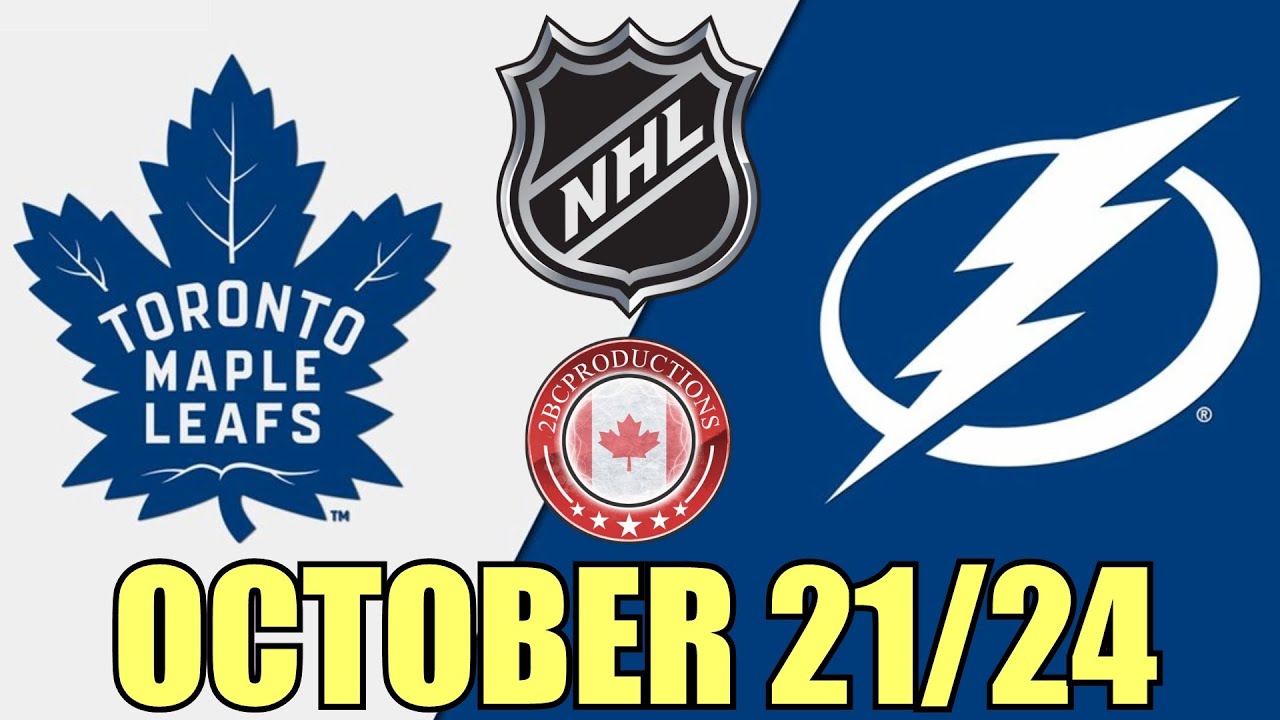Toronto Maple Leafs vs Tampa Bay Lightning OCT 21 24 w/Superbman
