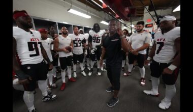 Atlanta Falcons locker room speech after second win over the Buccaneers to go 4-0 in NFC South | NFL