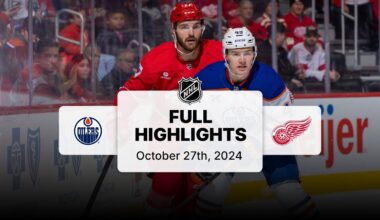 Oilers at Red Wings | October 27, 2024 | NHL Full Game Highlights