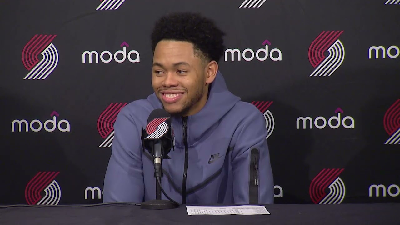 Anfernee Simons Postgame Interview | Portland Trail Blazers 125, New Orleans Pelicans 103