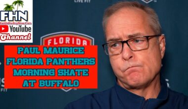 Paul Maurice: Florida Panthers Morning Skate at Buffalo Sabres