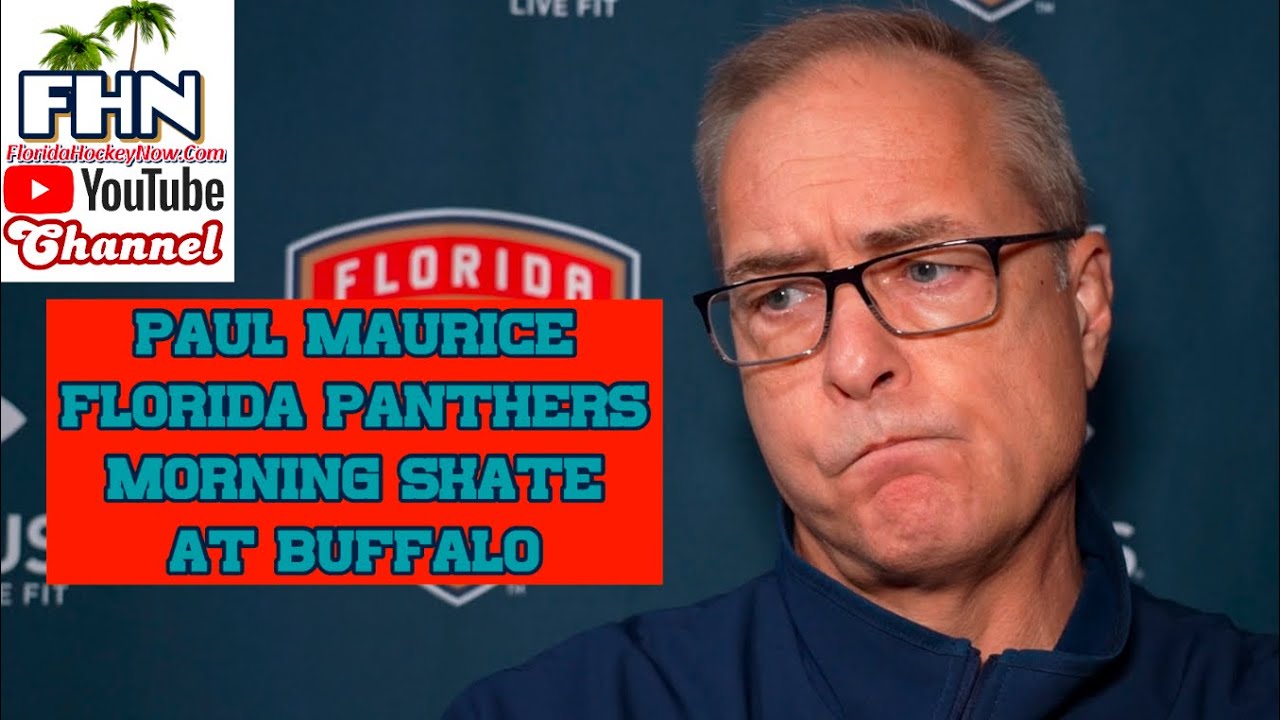 Paul Maurice: Florida Panthers Morning Skate at Buffalo Sabres