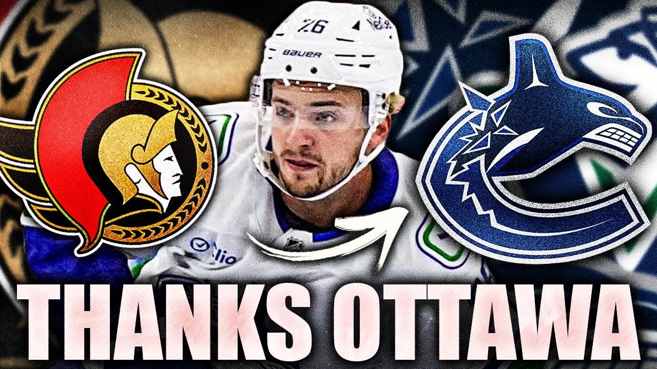 PATRIK ALLVIN IS THANKING THE OTTAWA SENATORS HARD FOR THIS MOVE (Canucks: Erik Brannstrom)