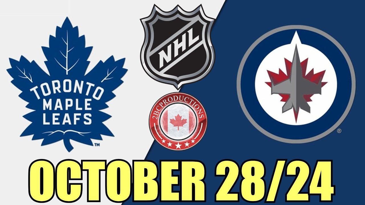 Toronto Maple Leafs vs Winnipeg Jets OCT 28 24 w/Superbman