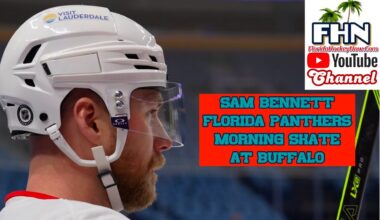 Sam Bennett: Florida Panthers Morning Skate at Buffalo Sabres