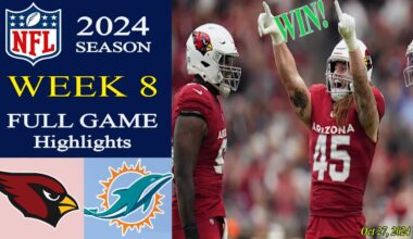Arizona Cardinals vs Miami Dolphins [WEEK 8] FULL Game |Oct 27,2024 | NFL Today |NFL HIGHLIGHTS