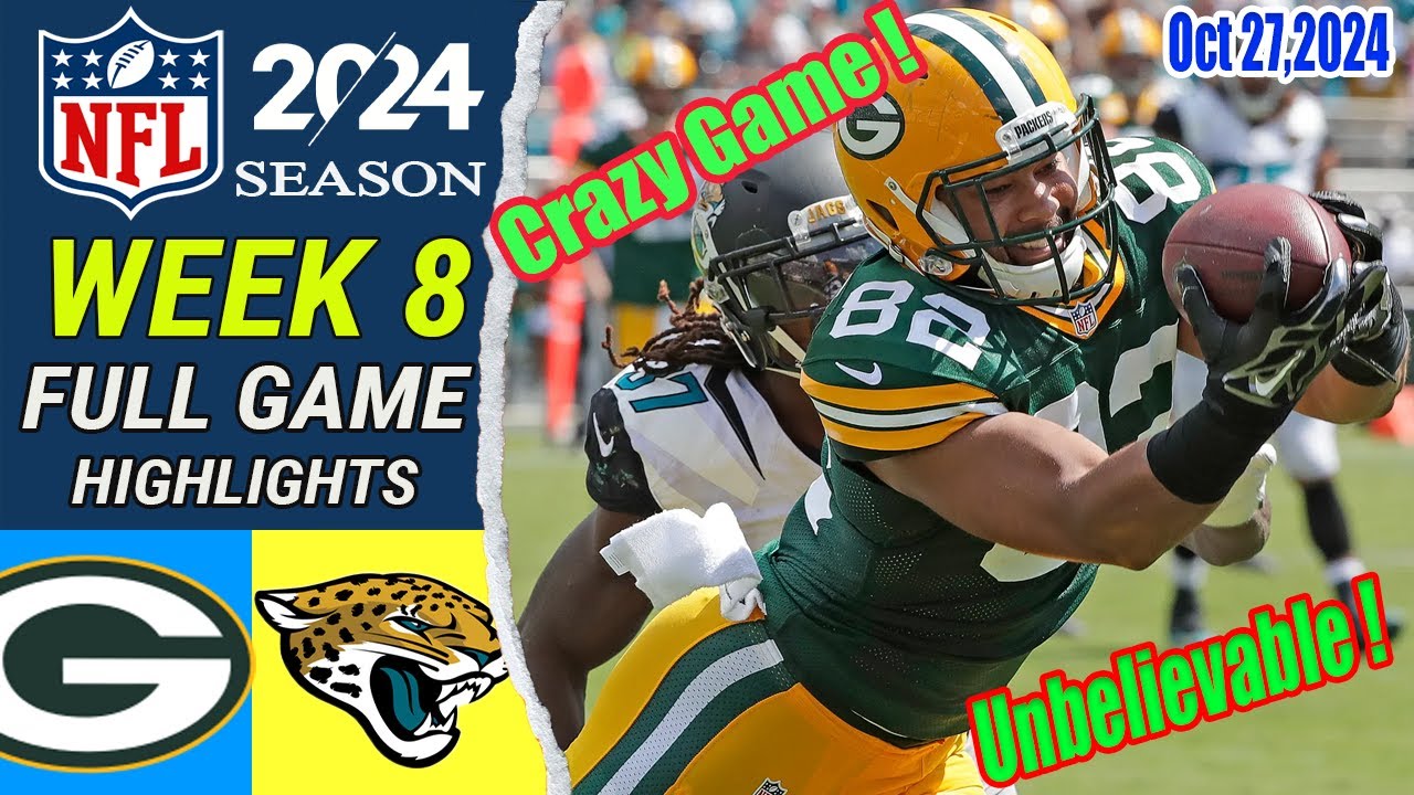 Green Bay Packers Vs Jacksonville Jaguars [ WEEK 8 ] Full Game  Oct 27,2024 NFL Today NFL HIGHLIGHTS