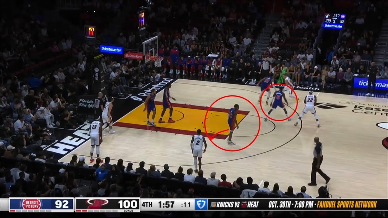 the DETROIT PISTONS mentally challenged coaching staff vs. HEAT