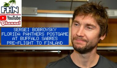 Sergei Bobrovsky: Florida Panthers Postgame After Beating Buffalo Sabres; Pre-flight to Finland