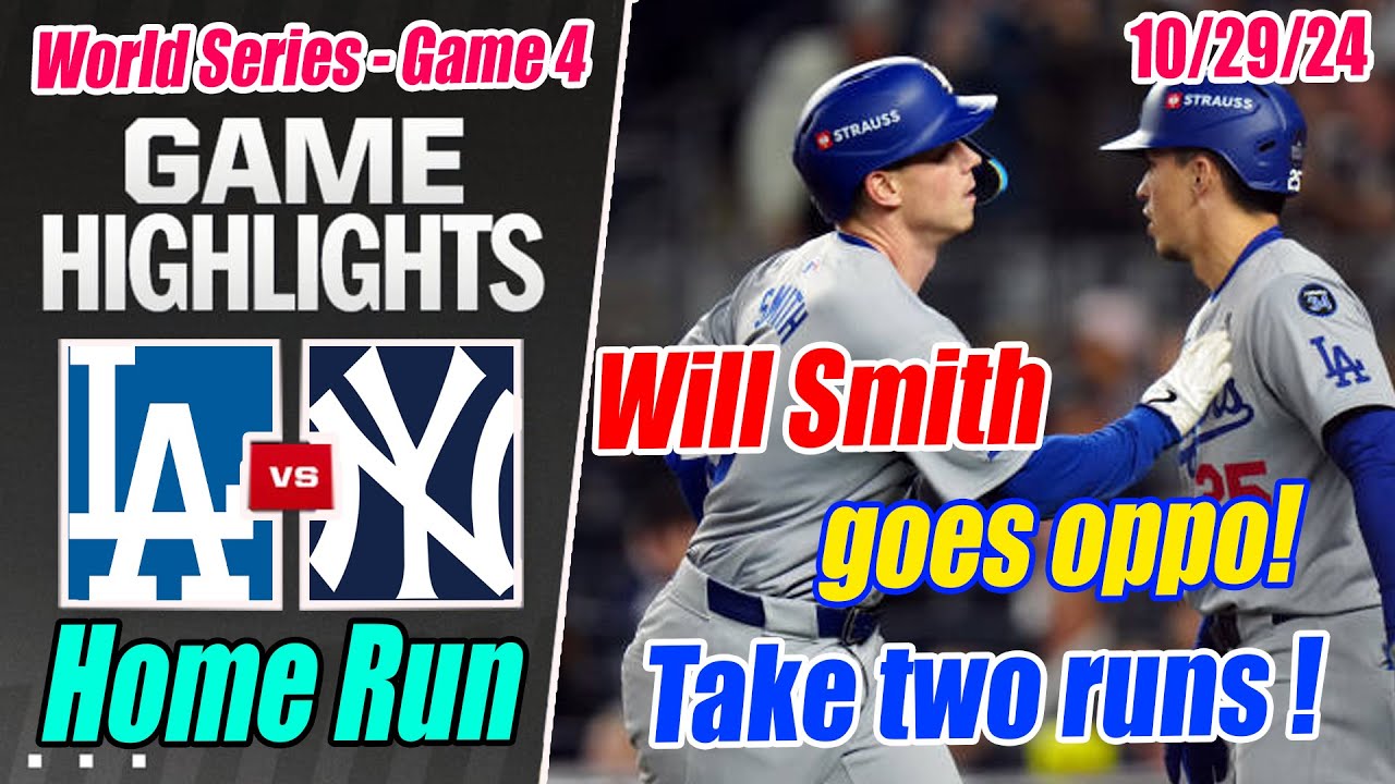LA Dodgers vs NY Yankees World Series Game 4 [Innings 4th+5th] Highlights | MLB Highlights 2024