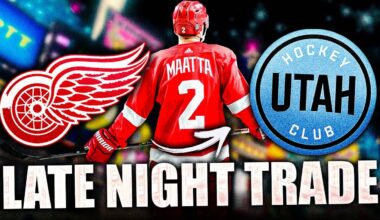 STEVE YZERMAN MAKES A LATE NIGHT TRADE: DETROIT RED WINGS & UTAH HOCKEY CLUB (Olli Maatta)