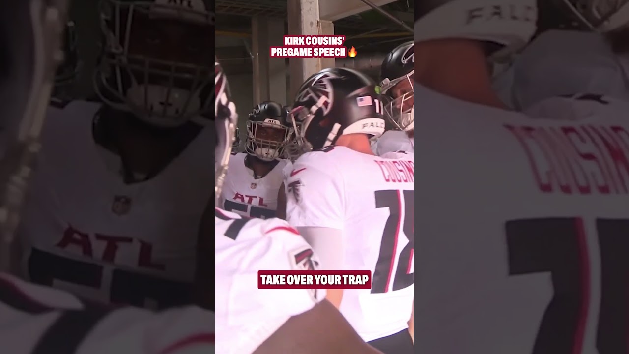 This Kirk Cousins pregame speech in Tampa Bay goes hard 🔥 #speech #falcons #nfl