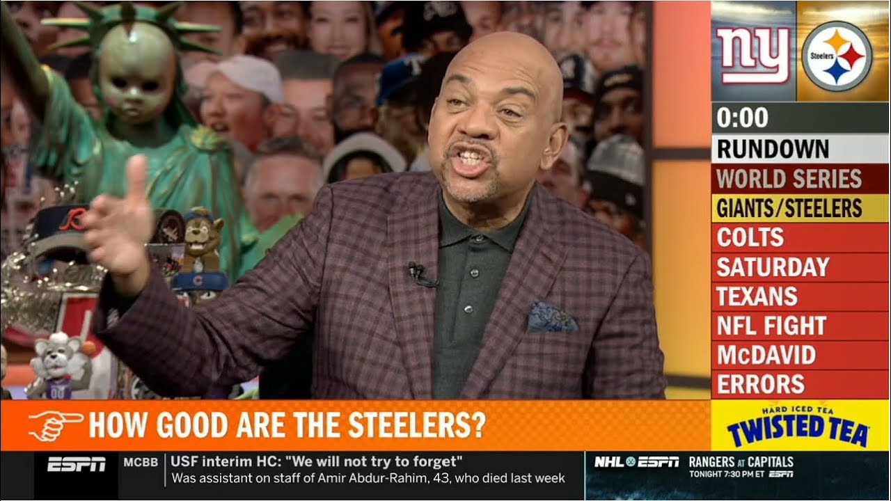 Pardon The Interruption | Wilbon GOES CRAZY Steelers take over AFC North - Colts BENCH Richardson