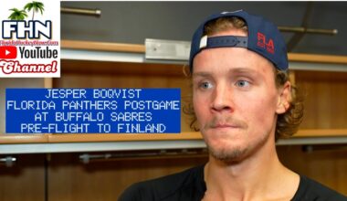 Jesper Boqvist: Florida Panthers Postgame After Beating Buffalo Sabres, Leaving for Finland