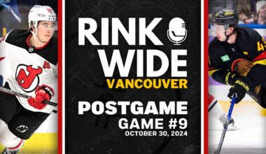 RINK WIDE POST-GAME: Vancouver Canucks vs New Jersey Devils |  Game 9 - Oct. 30, 2024
