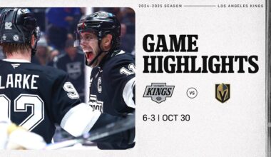 LA Kings Offense EXPLODES for 6 Goals to beat Vegas while Los Angeles Dodgers Win the World Series