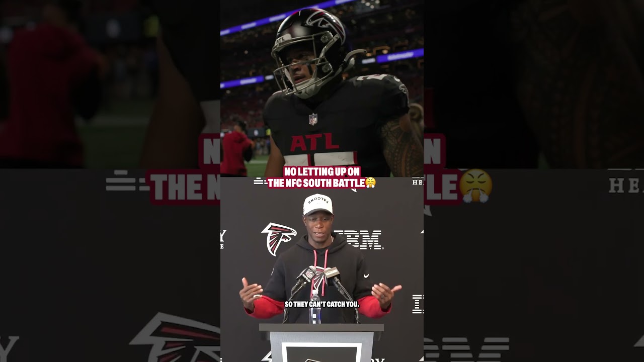 Raheem Morris on being on top of the NFC South: "Keep running" 🔥 #falcons #nfl
