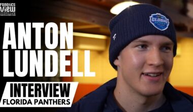 Anton Lundell Discusses Florida Panthers vs. Dallas Stars Finland Series, Playing in Home Country