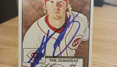 Posting a Reds autographed card every day until we win the World Series. Day 490: Phil Dumatrait