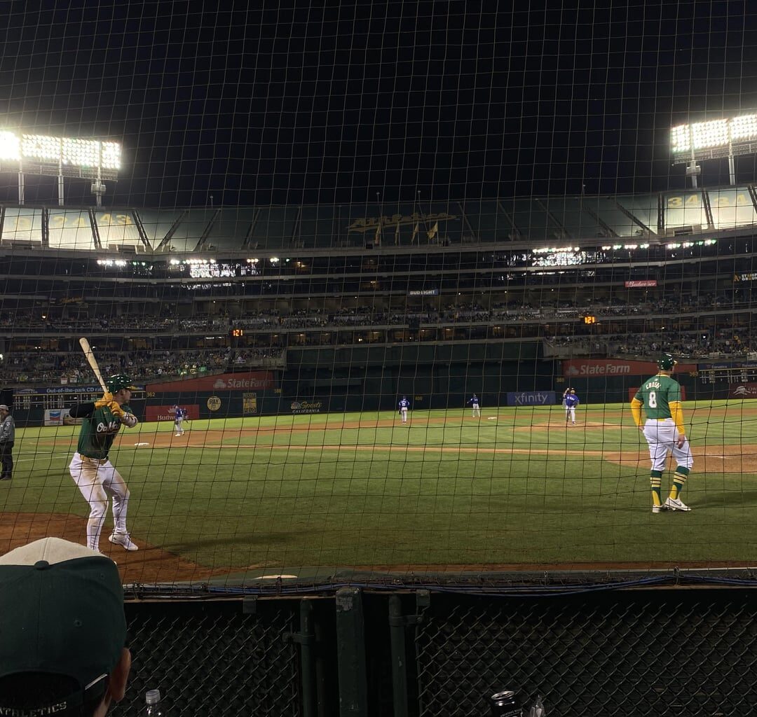 My views from the last 2 games in Oakland. I am very lucky.