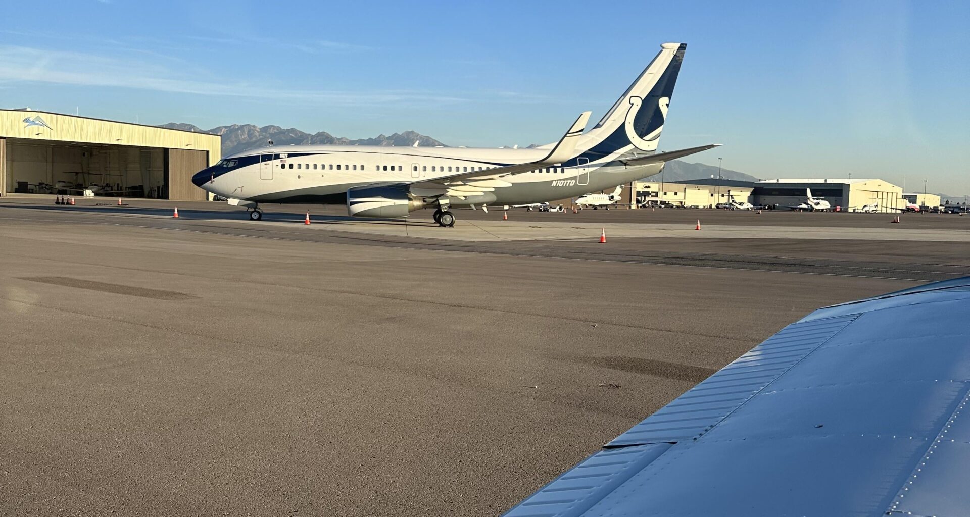 Spotted Air Colt One this evening in Salt Lake City.