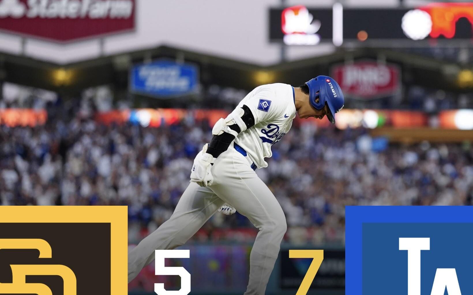 FINAL: The Los Angeles Dodgers take Game 1 of the 2024 NLDS Series.