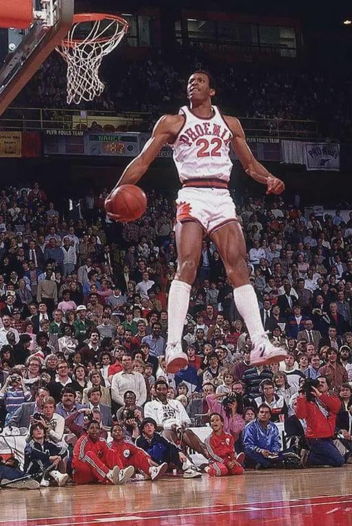 Larry Nance at the inaugural NBA Slam Dunk Contest - 1984